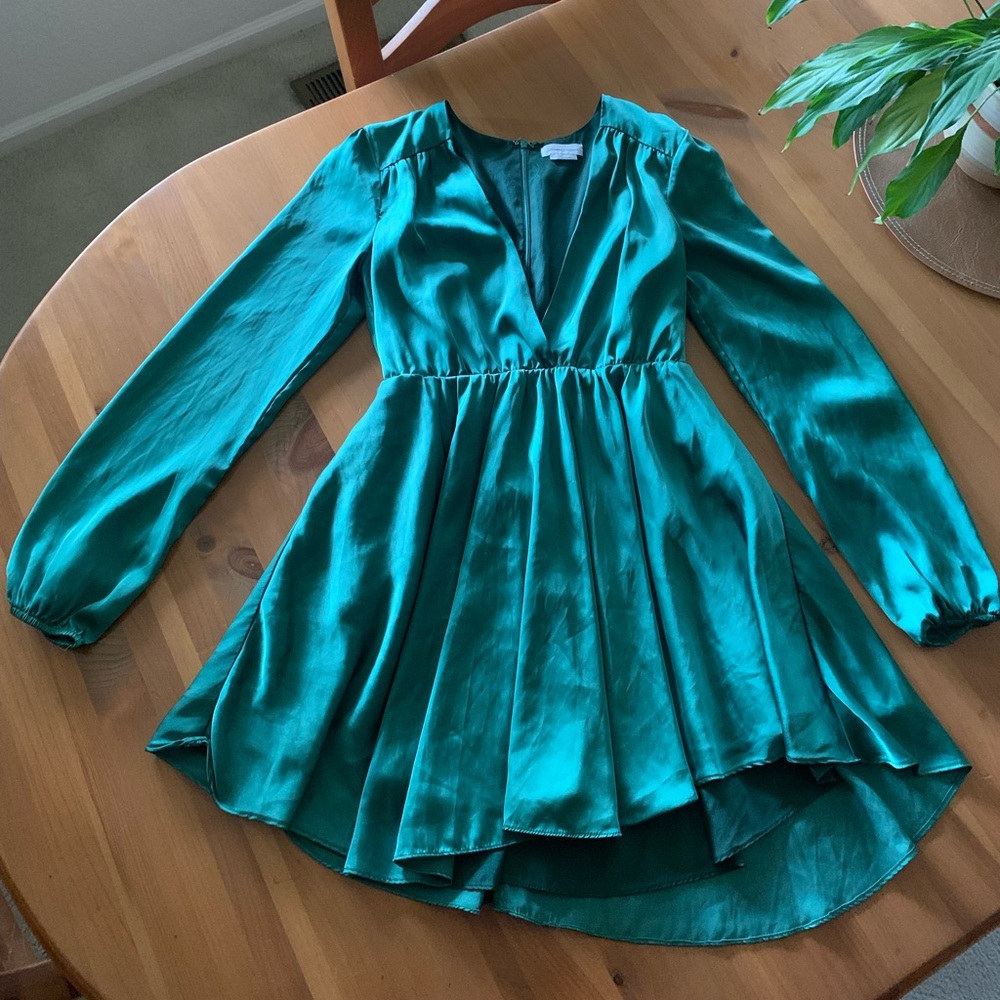 Lovers + Friends Green Mini Dress